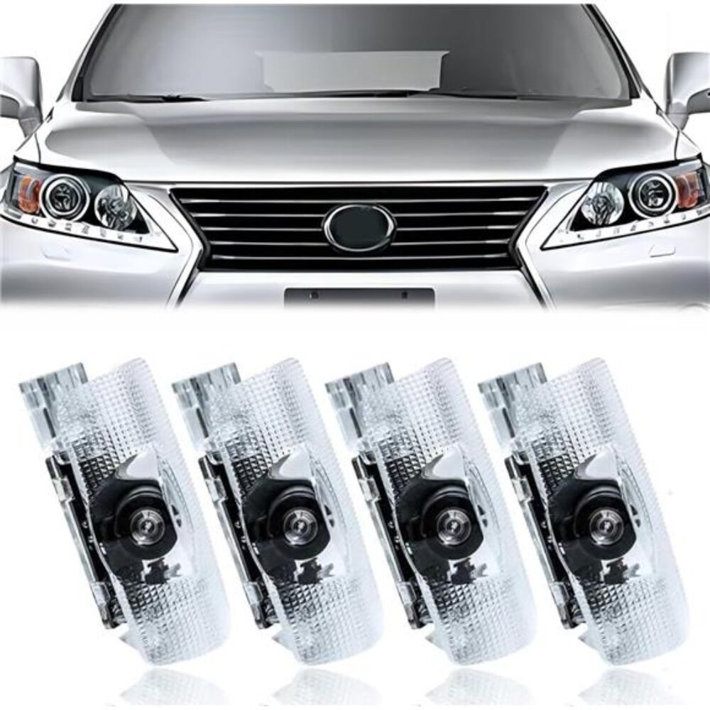 4 pcs Car Door Light for Lexus Compatible with RX ES GX LS LX Series